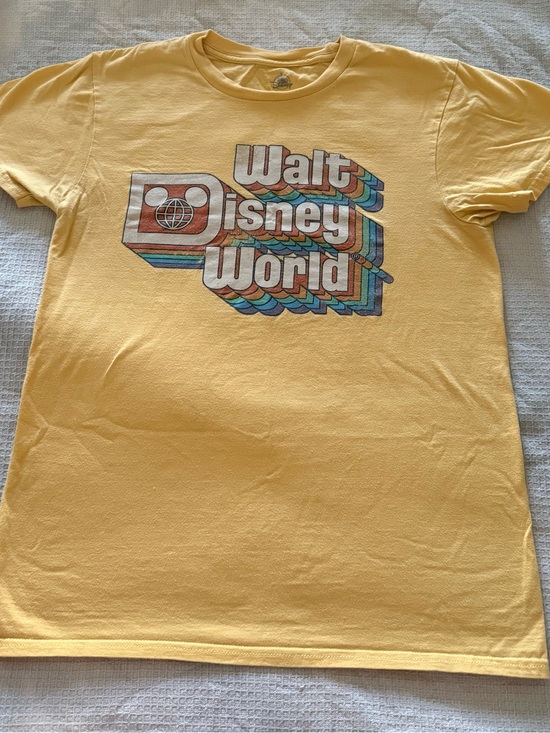 Disney Tops - Disney Yellow Retro Walt Disney World Graphic Tee